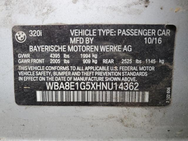 WBA8E1G5XHNU14362 BMW 320 I