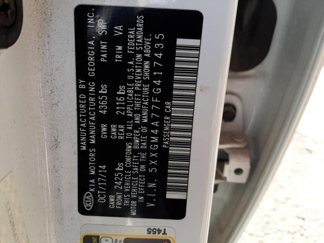 5XXGM4A77FG417435 KIA Optima Lx