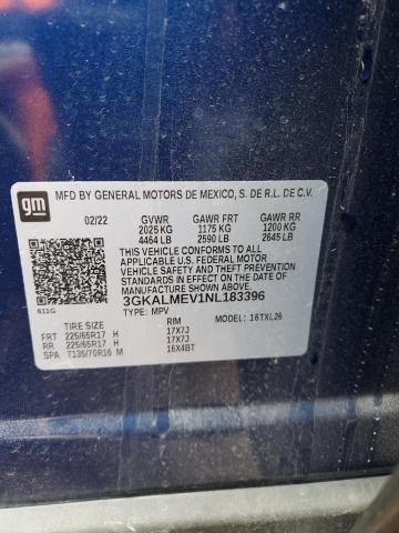 3GKALMEV1NL183396 GMC Terrain Sle
