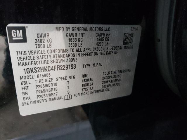 1GKS2HKC4FR229198 GMC Yukon Xl K1500 Slt