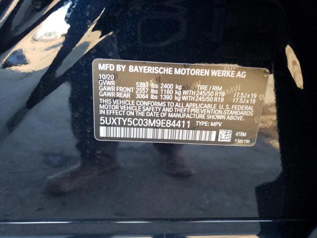 5UXTY5C03M9E84411 BMW X3 Xdrive30i