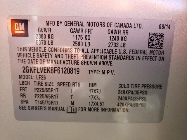 2GKFLVEK8F6120819 GMC Terrain Sle