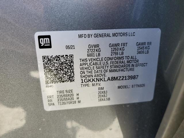 1GKKNKLA8MZ213987 GMC ACADIA SLE