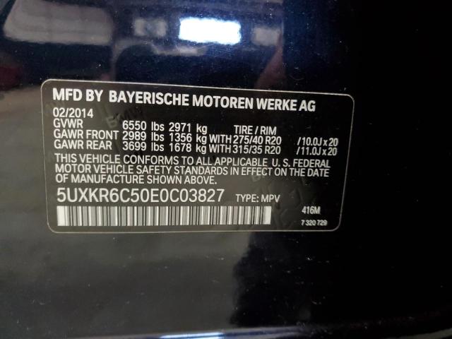 5UXKR6C50E0C03827 BMW X5 Xdrive50i