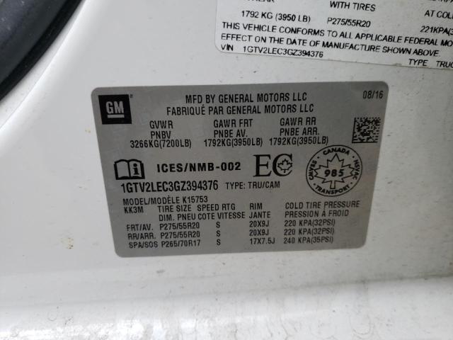 1GTV2LEC3GZ394376 GMC Sierra K1500