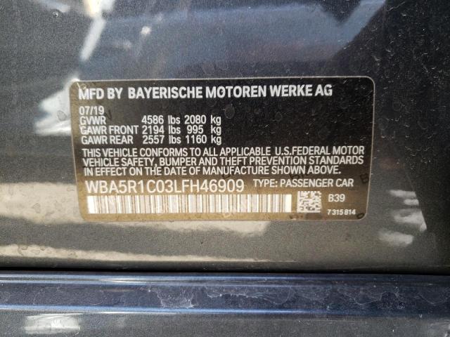 WBA5R1C03LFH46909 BMW 330I
