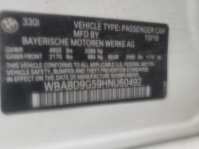 WBA8D9G59HNU60492 BMW 330 XI