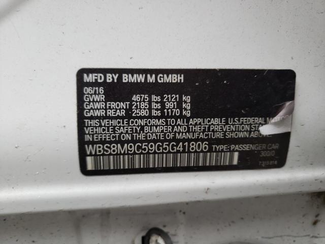 WBS8M9C59G5G41806 BMW M3