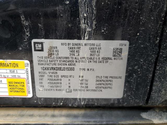 1GKKVRKD8EJ315360 GMC Acadia Slt-1
