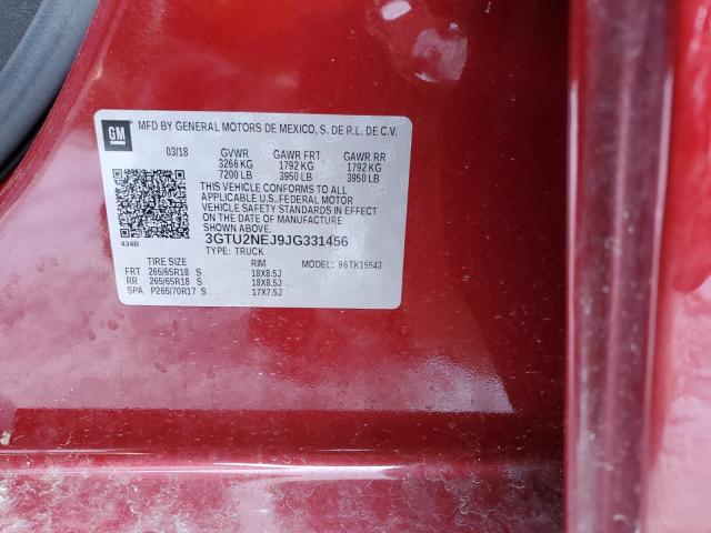 3GTU2NEJ9JG331456 GMC Sierra K1500 Slt