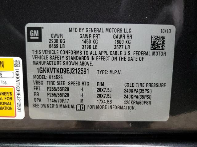 1GKKVTKD9EJ212591 GMC Acadia Denali