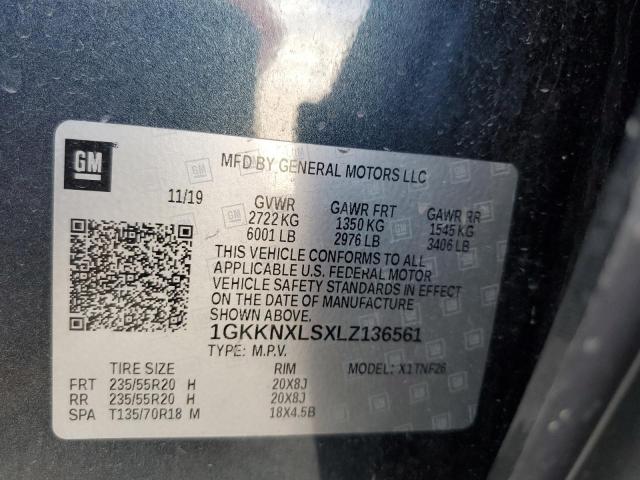 1GKKNXLSXLZ136561 GMC Acadia Denali