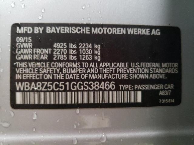 WBA8Z5C51GGS38466 BMW 328 Xigt Sulev