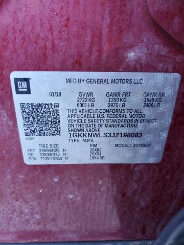 1GKKNWLS3JZ198083 GMC Acadia Slt-2