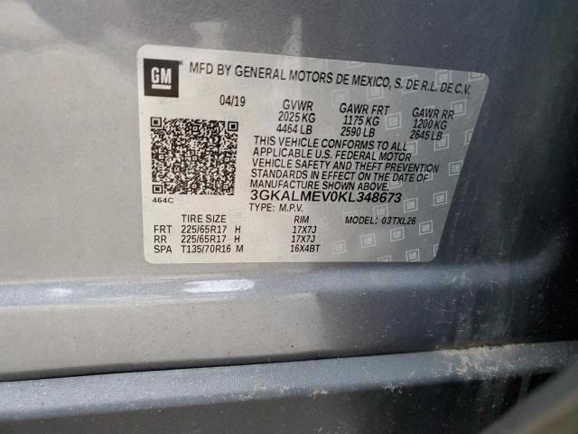 3GKALMEV0KL348673 GMC Terrain Sle