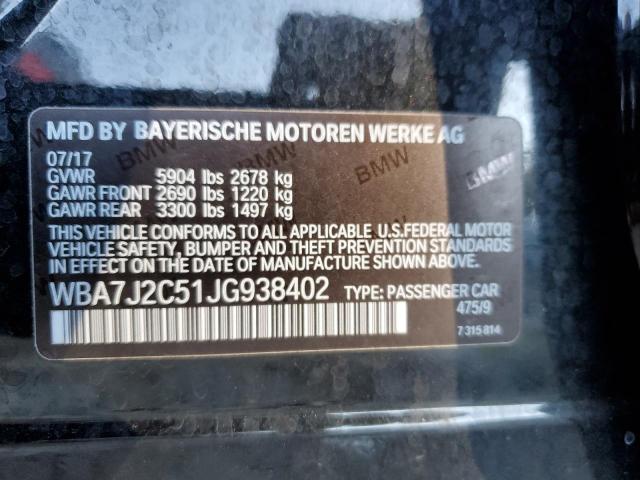 WBA7J2C51JG938402 BMW 740 Xe