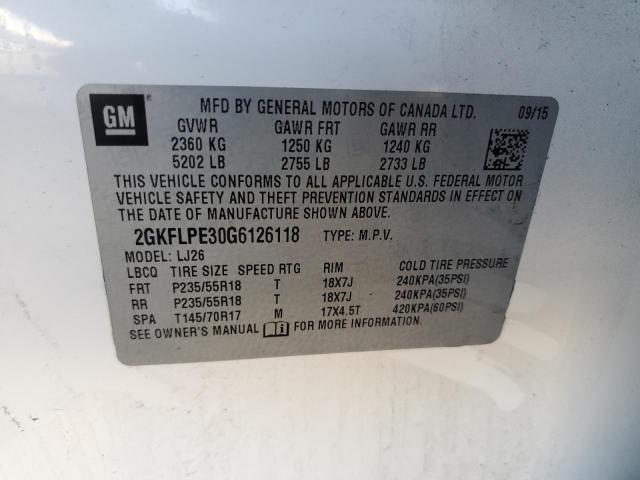 2GKFLPE30G6126118 GMC Terrain Slt