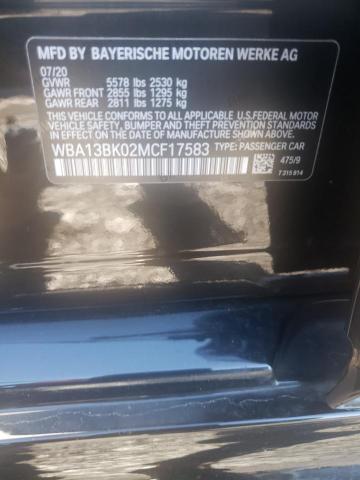 WBA13BK02MCF17583 BMW M550xi
