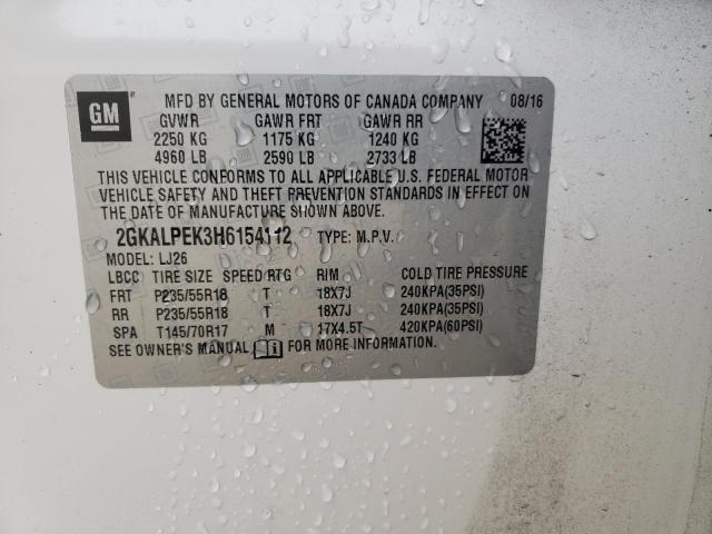 2GKALPEK3H6154112 GMC Terrain Slt