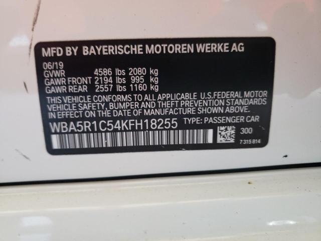 WBA5R1C54KFH18255 BMW 330I