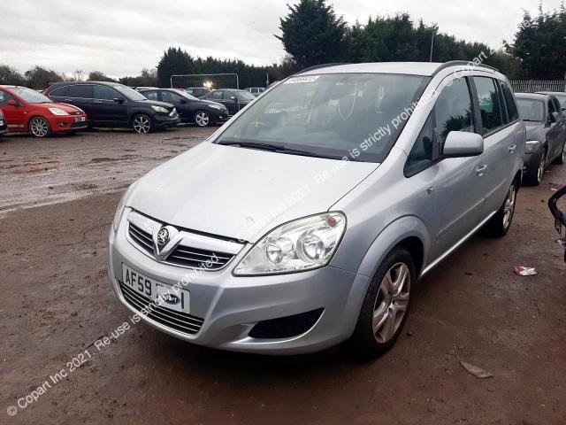 Auction sale of the 2009 Vauxhall Zafira Exc, vin: W0L0AHM75AG002822, lot number: 64956632