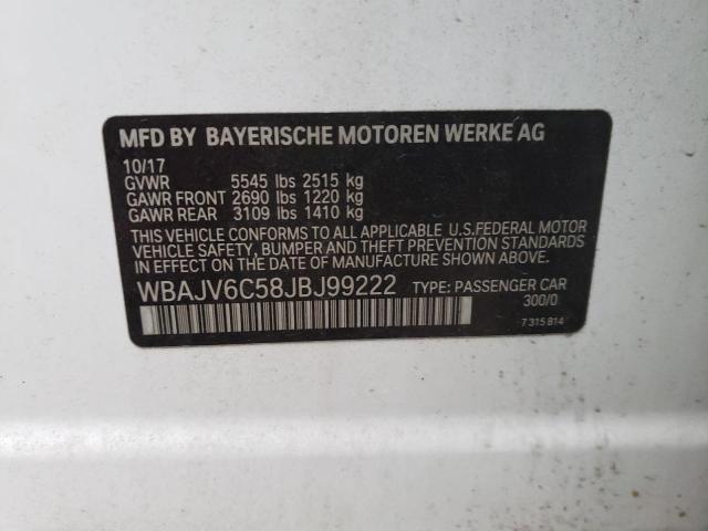 WBAJV6C58JBJ99222 BMW 640 Xigt
