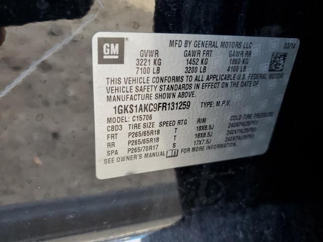 1GKS1AKC9FR131259 GMC YUKON SLE