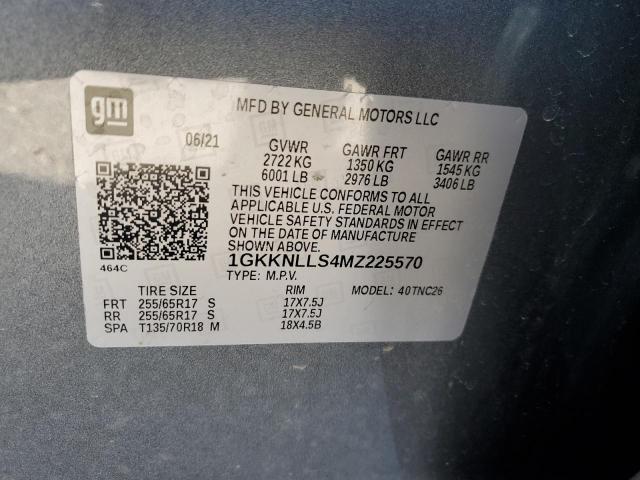 1GKKNLLS4MZ225570 GMC Acadia At4