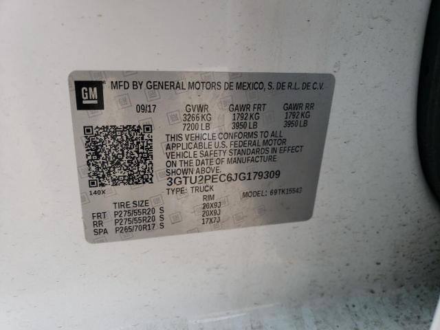 3GTU2PEC6JG179309 GMC Sierra K1500 Denali