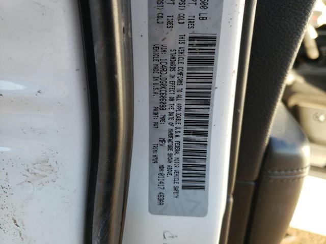 1C4RDJDG0KC606098 Dodge DURANGO GT