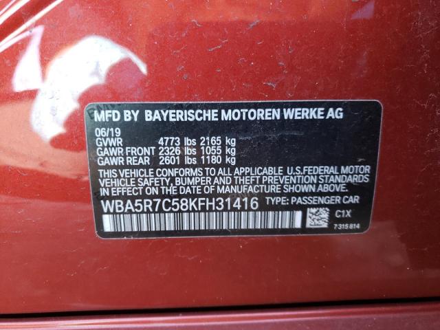 WBA5R7C58KFH31416 BMW 330XI