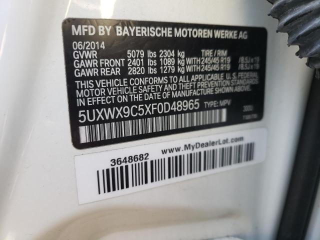 5UXWX9C5XF0D48965 BMW X3 Xdrive28i