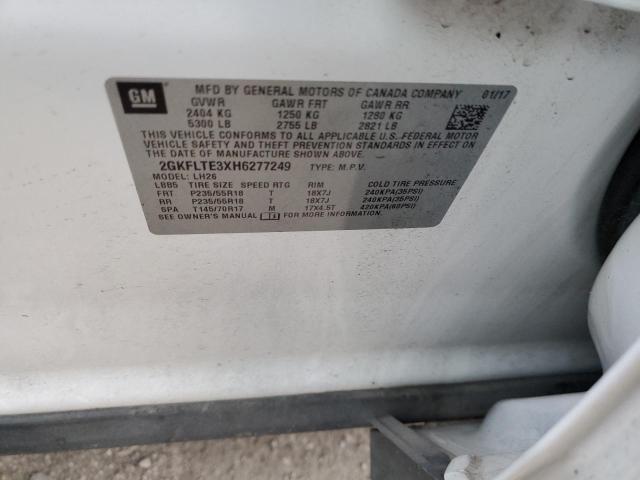 2GKFLTE3XH6277249 GMC Terrain Sle