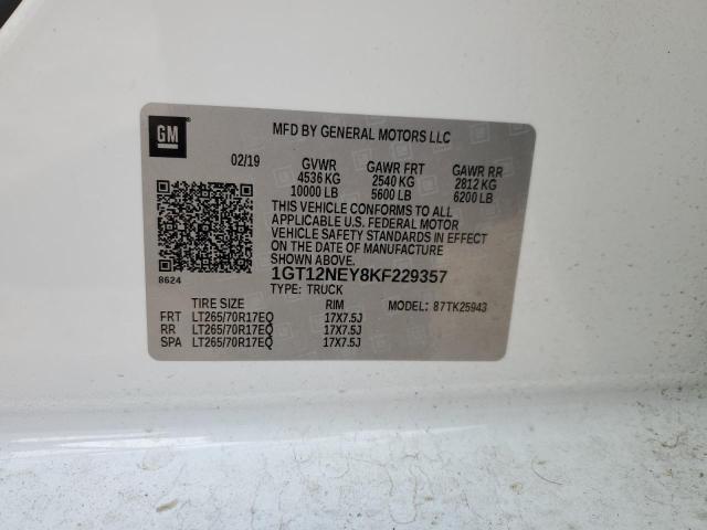 1GT12NEY8KF229357 GMC Sierra K2500 Heavy Duty