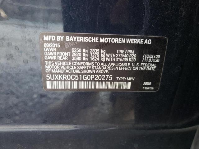 5UXKR0C51G0P20275 BMW X5 Xdrive35i