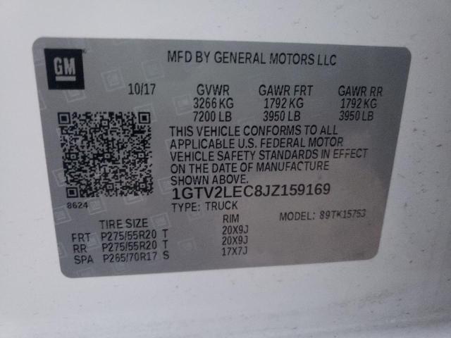 1GTV2LEC8JZ159169 GMC Sierra K1500
