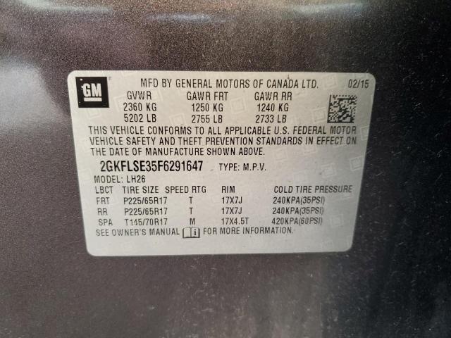 2GKFLSE35F6291647 GMC Terrain Slt