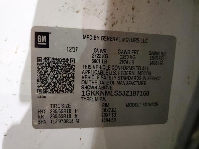 1GKKNMLS5JZ187168 GMC Acadia Slt-1