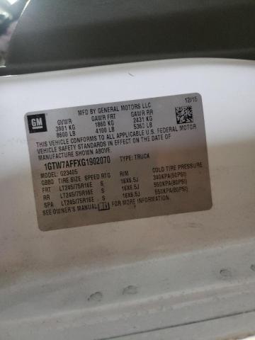 1GTW7AFFXG1902070 GMC Savana G2500