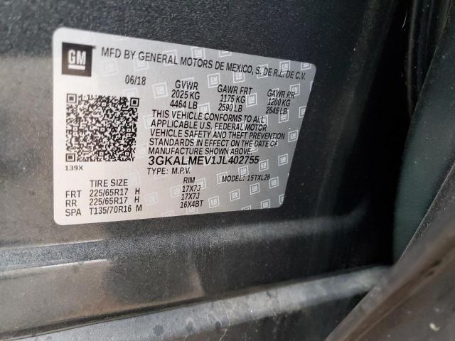 3GKALMEV1JL402755 GMC Terrain Sle