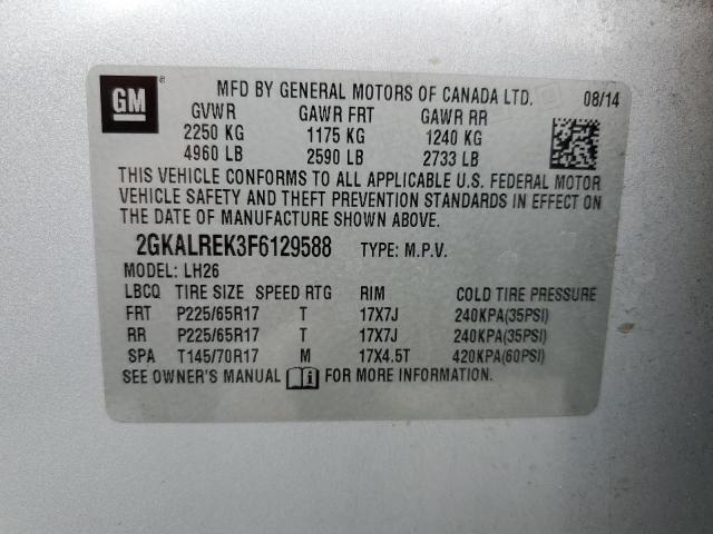 2GKALREK3F6129588 GMC Terrain Sle