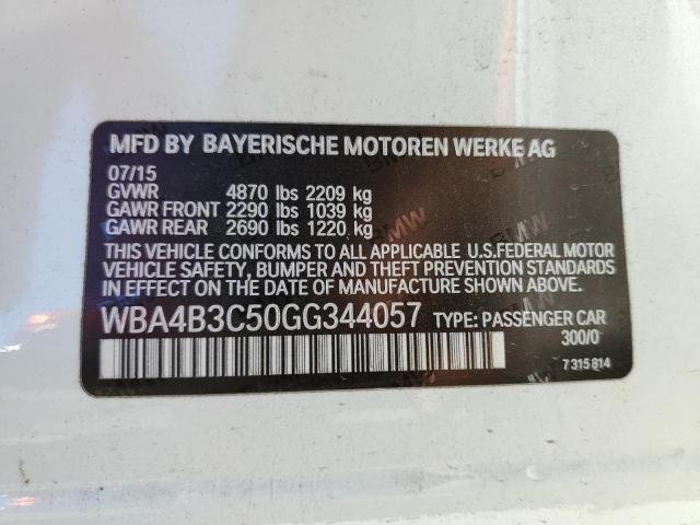 WBA4B3C50GG344057 BMW 435 Xi Gran Coupe