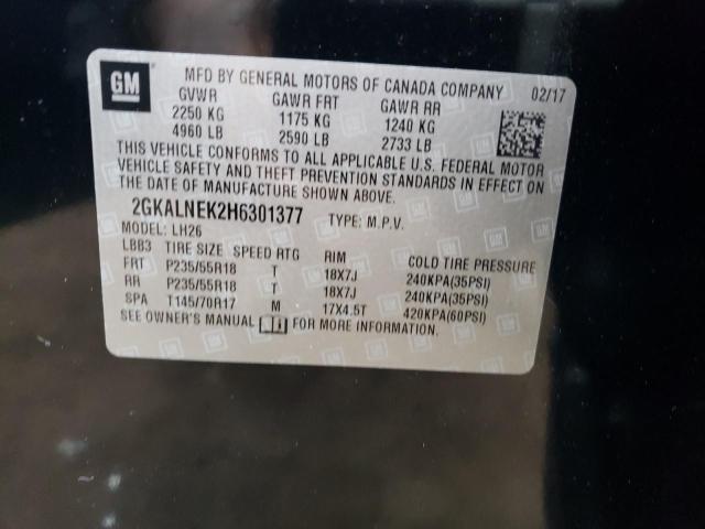 2GKALNEK2H6301377 GMC Terrain Sle