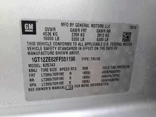 1GT12ZE82FF551196 GMC Sierra K2500 Slt