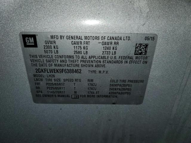 2GKFLWEK9F6388462 GMC Terrain Sle