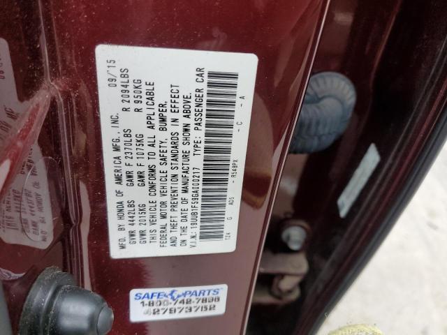 19UUB1F59GA000217 Acura TLX TECH