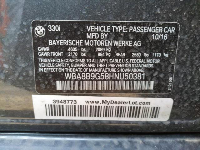 WBA8B9G58HNU50381 BMW 330 I