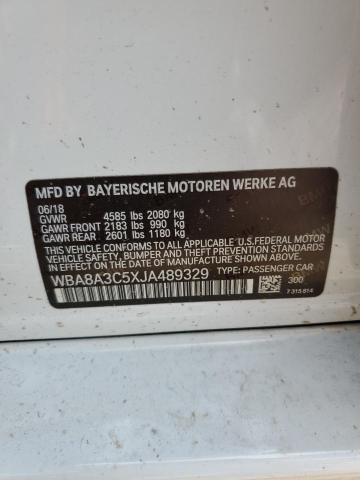 WBA8A3C5XJA489329 BMW 320 XI