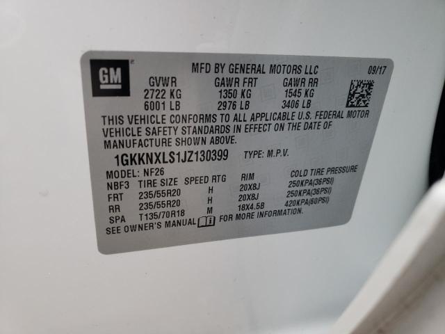 1GKKNXLS1JZ130399 GMC Acadia Denali