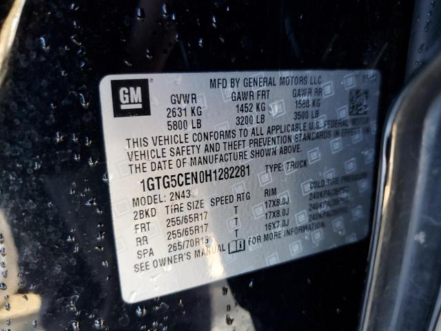 1GTG5CEN0H1282281 GMC CANYON SLE